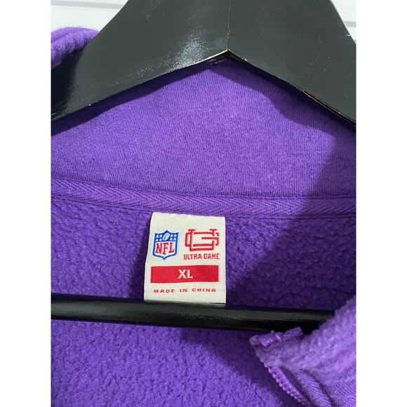 Minnesota Vikings 1/4-Zip Sweatshirt Size XL - Picture 5 of 9